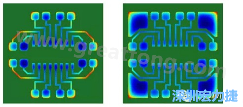 通過仿真，可以快速簡單地重新設(shè)計并計算不同圖形布局所得到的厚度均勻性-深圳宏力捷