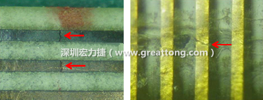 如果擔(dān)心這個(gè)方法可能對(duì)弄斷銅箔線路，也可以試著將銅箔線路旁沒(méi)有銅箔的位置切開(kāi)，然后試著撕開(kāi)剝離外層護(hù)膜(cover film)，達(dá)到相同的目的