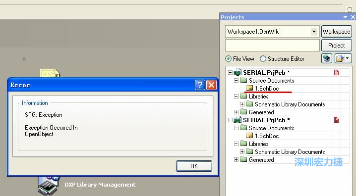 點(diǎn)擊“打開”。打開過程中出現(xiàn)了一個錯誤，但文件轉(zhuǎn)換還是成功了。點(diǎn)擊 OK 關(guān)閉錯誤窗口。