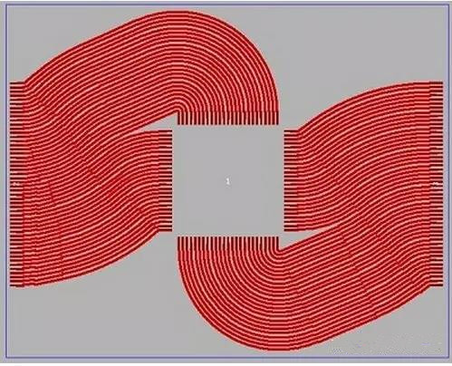(中間)任意角度布線不僅有助于縮短導(dǎo)線長度，而且在確保滿足所有要求的同時占用更小的面積；